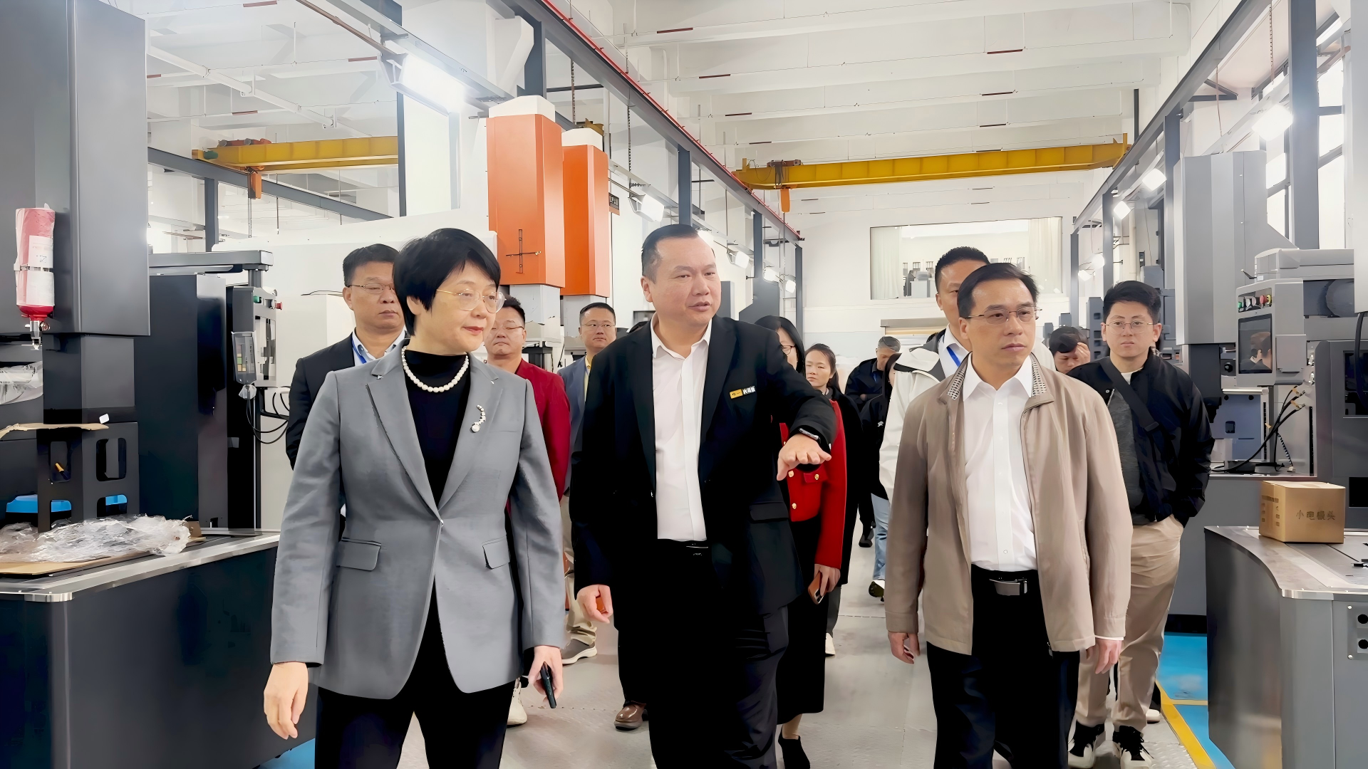 普宁市副市长王粉娟一行莅临广东台正集团参观调研